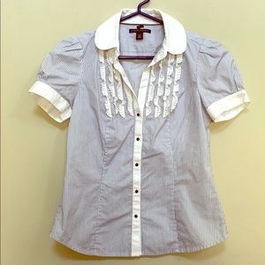 Banana Republic striped button down shirt